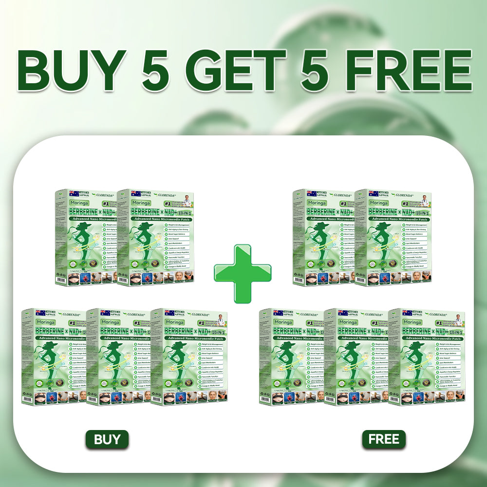 Official Store | 🍁 GLORENDA® Moringa · Berberine × NAD+ 10-in-1 Advanced Nano Microneedle Patch 🇦🇺 (Just once a day, visible changes in 7 days) ✅ For obesity, loose skin, diabetes, sleep apnea, joint issues, and more