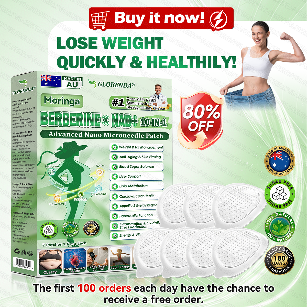 Only 10 boxes left! ⏰🔥 GLORENDA® Take advantage of an exclusive 70% OFF right now!