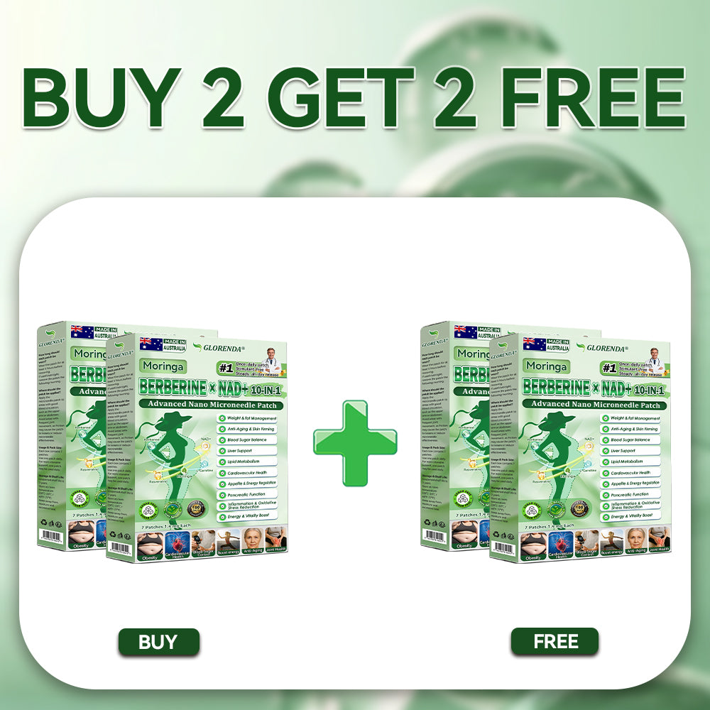 Official Store | 🍁 GLORENDA® Moringa · Berberine × NAD+ 10-in-1 Advanced Nano Microneedle Patch 🇦🇺 (Just once a day, visible changes in 7 days) ✅ For obesity, loose skin, diabetes, sleep apnea, joint issues, and more